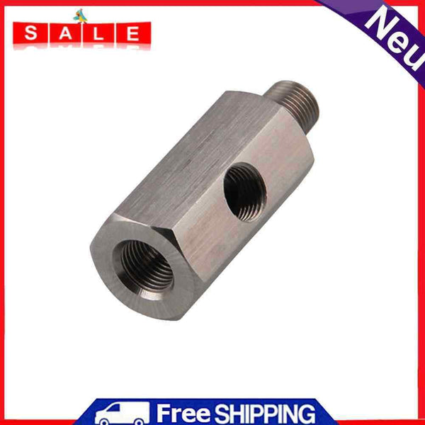 1/8in BSPT Oil Pressure Sensor Tea to NPT Adapter Turbo Feed Line Gauge T
