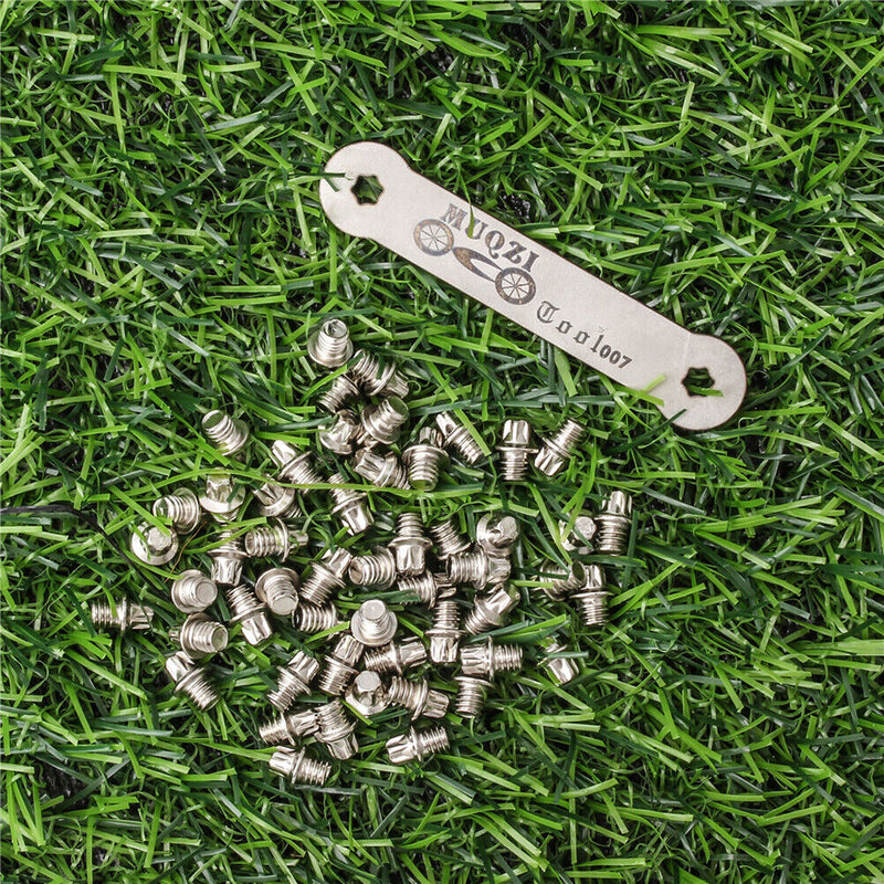MUQZI 50pcs/Set Mountain Road Bike Pedal Anti-Skid Nails with Offset Tensioner