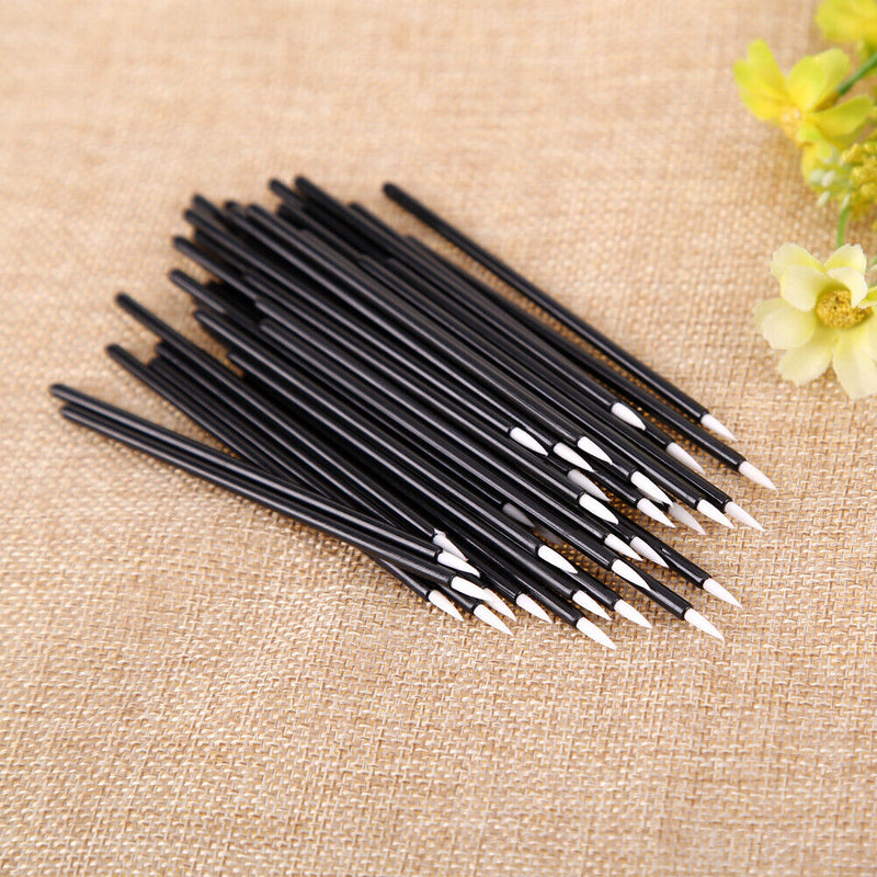 50pcs Disposable Eyeliner Eye Liner Liquid Wand Applicator Cosmetic Brush