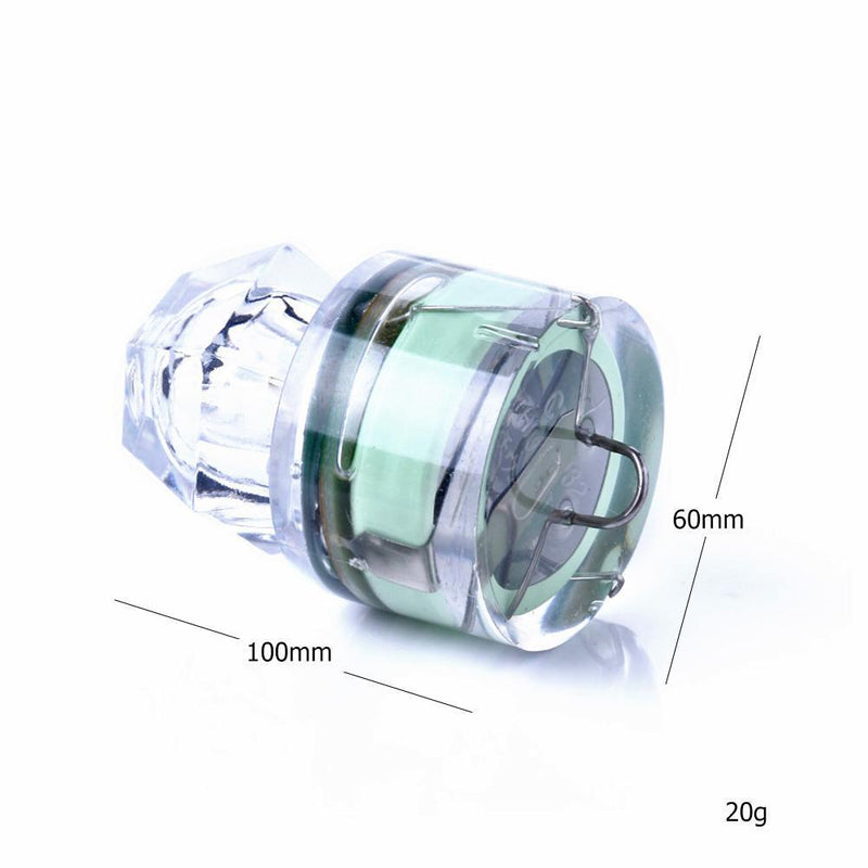Mini LED Waterproof Fishing Bait Deep Drop Underwater Lure Light (Green)