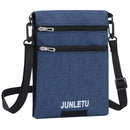 Waterproof Travel Shoulder Neck Bag Messenger Passport Holder (Dark Blue) Newly