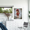 Red Skirt Girl Paint By Numbers Kit DIY Frameless Picture On Canvas (S439)