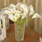 Weiß künstliche Calla-Lilie blüht Blumenstrauß Garden Hochze D6F9 G7K5 W9U5 X7M4