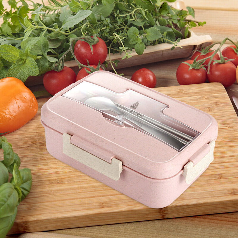 Microwave Lunch Containers Box with Compartments Bento Food Storage for Office