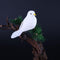 1/2PC Decorative Pigeons Artificial Feather Mini White Birds Birds Craft Foam,