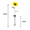 Sunflower LED Solar Light Outdoor Garden Courtyard Pathway Lawn Stakes Lamp
