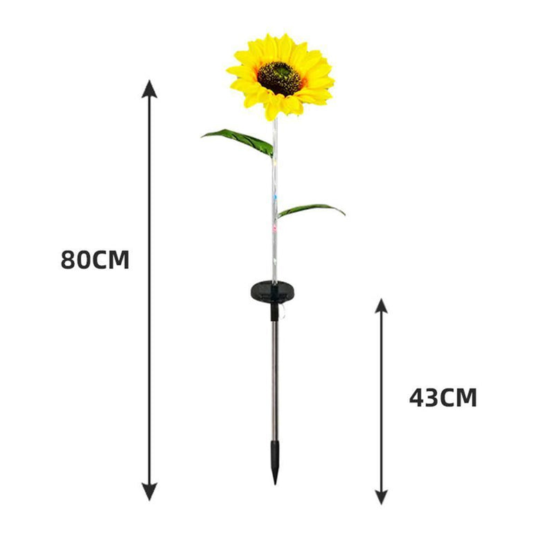 Sunflower LED Solar Light Outdoor Garden Courtyard Pathway Lawn Stakes Lamp