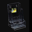Plastic Clear Tri Fold Brochure Holder Display Stand Box Card G1S3 Business U9C6