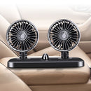 Office Rotatable Cooling Air Circulator Double-head Fan Car Fan Summer Cooling