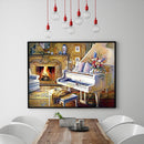 5D DIY Full Drill Diamond Painting Piano Embroidery Mosaic Craft Kit Home Decor