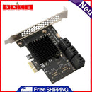 PCI-E 1X to SATA3.0 6-Port Extender PCI Express 6Gbps Desktop Computer Adapter