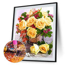 5D Diamond Painting Flower Full Round Drill DIY Wall Art Crafts Home Decorati