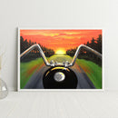Off Towards Sunset Oil Paint By Numbers Kits Canvas DIY Picture Hand Painted