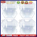 4pcs PVC Transparent Foldable Water Container Portable Collapsible Water Bag