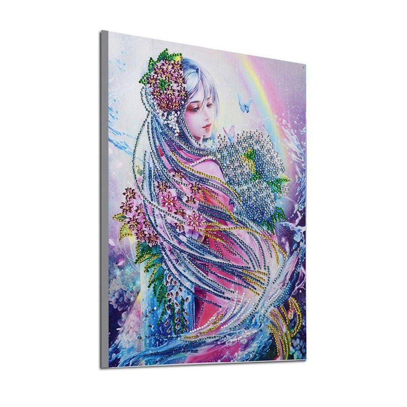5D DIY Special Shaped Diamond Painting Fairy Cross Stitch Embroidery Mosaic