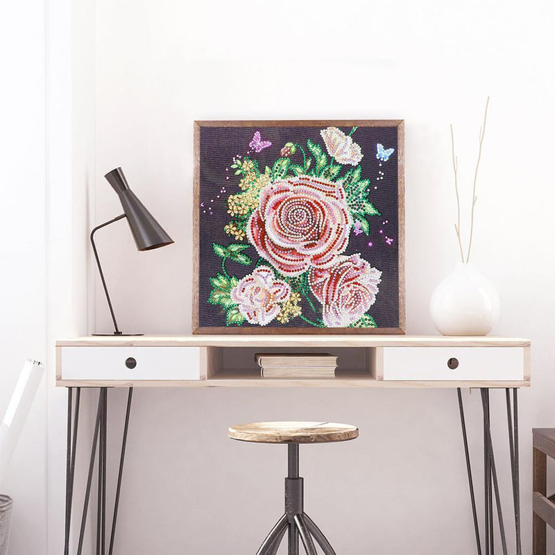 5D DIY Special Shaped Diamond Painting Flower Cross Stitch Mosaic Kit Decor