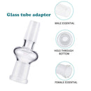 Glassware 18mm Banger Glass Adapter Glass Tube Adapter 14mm Male Bowl Lab Glass