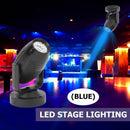 LED Stage Spotlight 85-265V 360 Degree KTV Bar Party Spot Beam Lamp (Blue) Newly