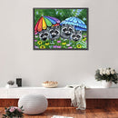 5D Diamond Painting Kit Animal Full Round Drill Rhinestone DIY Decoration Gif
