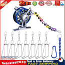 7pcs Stainless Steel Live Fish Lock Buckle with Reel Tackle Tools (Blue) Newly