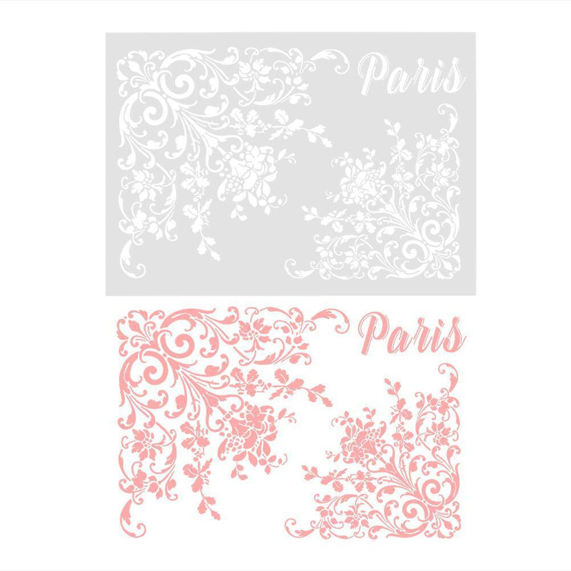 21x30cm DIY Craft Stencil Album Decor Cake Cookie Flower Spraying Die Card