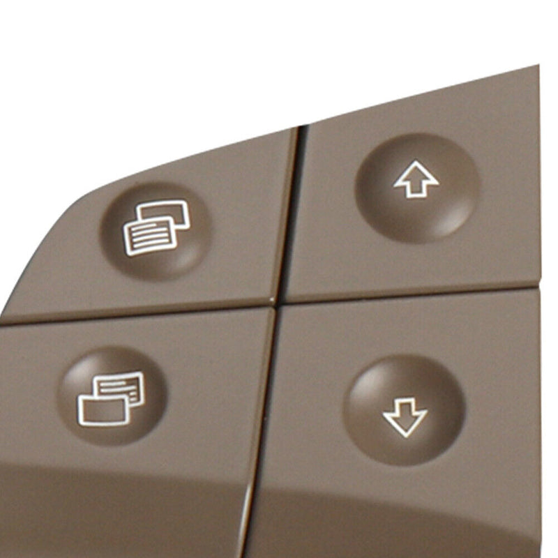 2pcs 8 Keys Car Steering Wheel Switch Button for Benz B-Class (Dark Yellow)