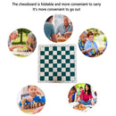Portable Foldable Tournament Chess Board PU Leather Kid Chessboard Children Fun