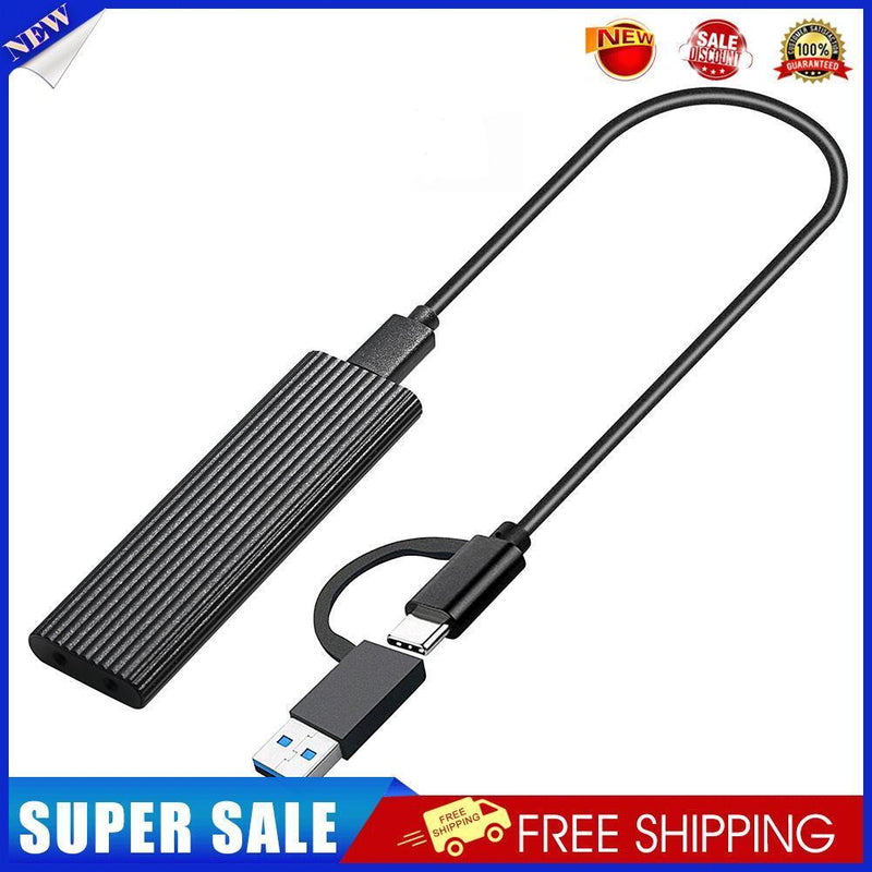 M.2 SSD to USB 3.1 Enclosure M.2 NVME PCIE/NGFF SATA NVME Adapter (Black)