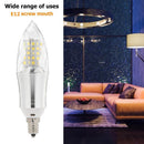 E12 12W LED SMD2835 AC85-265V Corn Bulb Screw Use Candle Light (Cold White)