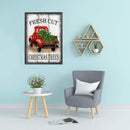 Full Cross Stitch 11CT Christmas Tree Car Printed Wall Crafts Home Decorations