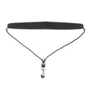 Metal Hook Leather Saxophone Neckband Lanyard Saxophone Strap Clarinet Sling