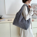 Autumn Winter Tote Bag Fluffy Fur Handbag Soft Plush Fashion Portable for Travel