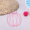 Stainless Steel Plating Pet Hay Manger Food Ball Rabbit Grass Rack (Pink)