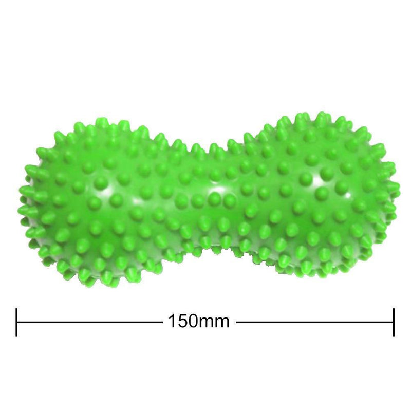 Peanut Shape Massage Fitness Ball Stress Relax Body Spiky Massager (Green) Newly