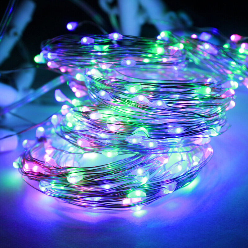 Solar String Lights Waterproof Copper Wire Fairy Lamp (Multicolor 200LED) Newly