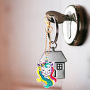 5D DIY Full Special Drill Diamond Painting Keychain Art Pendant(16x7cm) Newly
