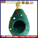 Xmas Tree Shape Pet Nest Winter Warm Kitten Cat House Sleeping Bed Pet Prod