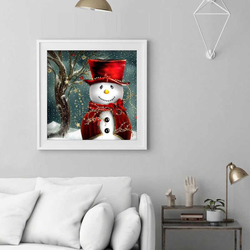 Diamond Painting Snowman Full Round Diamond Crystal Diamond Rhinestone Pict