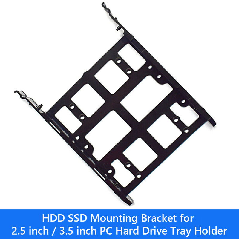 HDD SSD Mounting Bracket for 2.5 inch / 3.5 inch PC Hard Drive Tray Holder Newly
