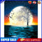 Sea Moon Oil Paint By Numbers Kit DIY Acrylic Painting on Canvas Drawing