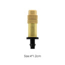 Copper Misting Fog Nozzles Atomizing Sprayers Hose Garden Irrigation (1pcs)