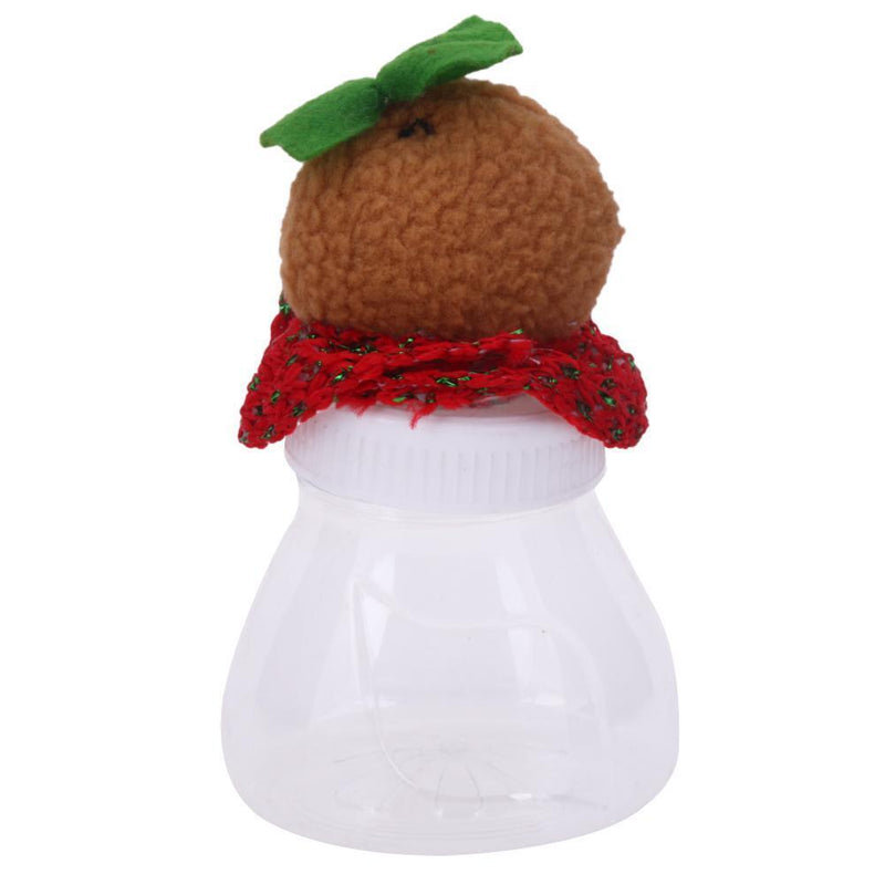 Candy Jar Box Gingerbread Man Food Cans Christmas Decor Supplies(Women)