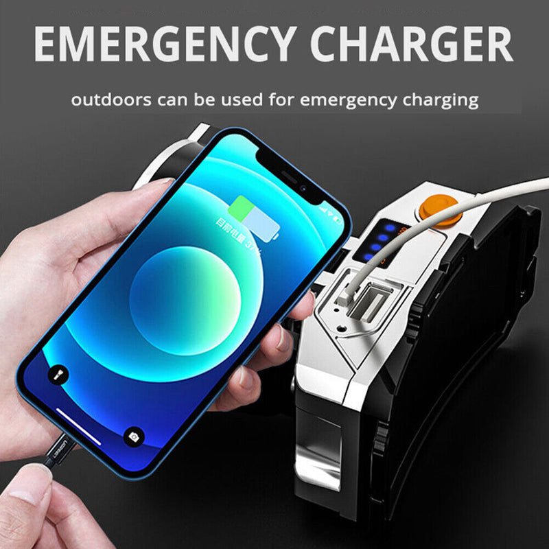 800LM Waterproof Camping Hiking Rechargeable Headlight Flashlight LED Headlamp