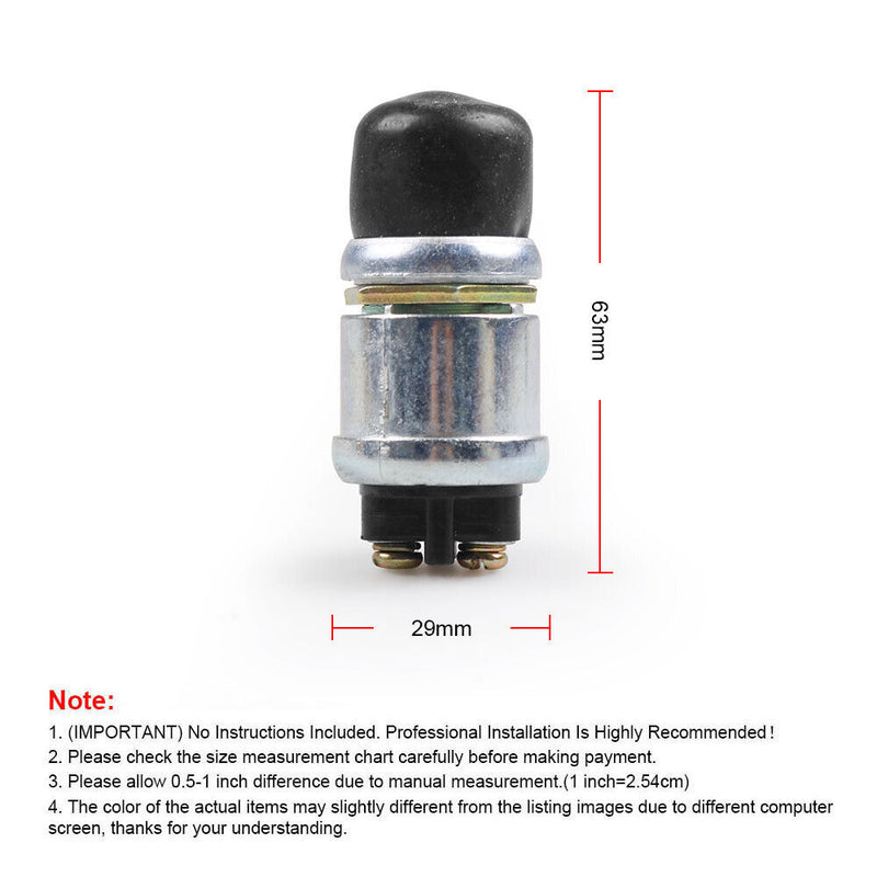 50A 12V Waterproof Car Boat Track Switch Push Button Horn Engine Start Starter