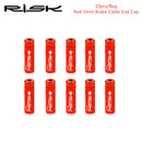 10pcs RISK Bicycle Cable End Cap Road Bike Shift Brake Wire Tip (Red 5mm)