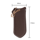 Anti-Scald Anti-Slip PU Leather Frying Pan Handle Protective Cover (Coffee)