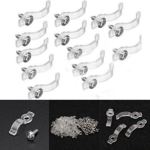 Mounting Bracket 10mm Fixing Clip For 5050 RGB LED HOT Strip Screw Light J7T0