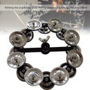 Portable Percussion Hi-hat Tambourine Jingles Drum Set Musical Accessories E6B4