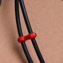 10pcs Bicycle Brake Gear Cable S Style Clips Pants Guide Line Hook (Red)