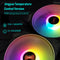 COOLMOON ARGB Cooling Fan Temperature Control 5V Computer Cooler RGB Case Fan